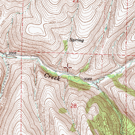 Topographic Map of Balm Fork School (historical), OR