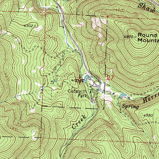 Topographic Map of Cutsforth Pond, OR