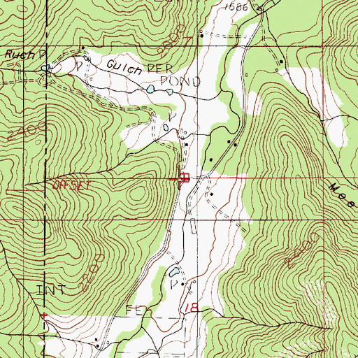 Topographic Map of Bingham (historical), OR