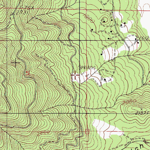 Topographic Map of Wertz Spring, OR