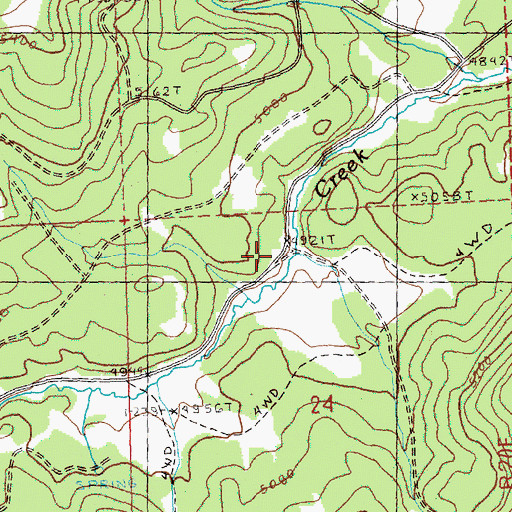 Topographic Map of Horse Gulch, OR