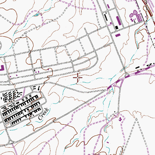 Topographic Map of Soldier Creek, AZ