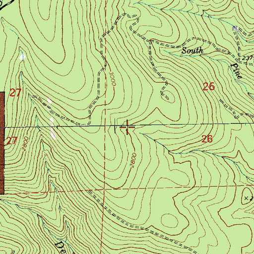 Topographic Map of Dead Point Spring, OR