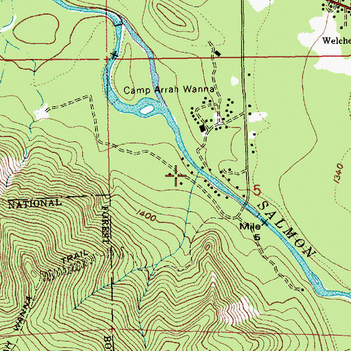Topographic Map of Lymp Creek, OR