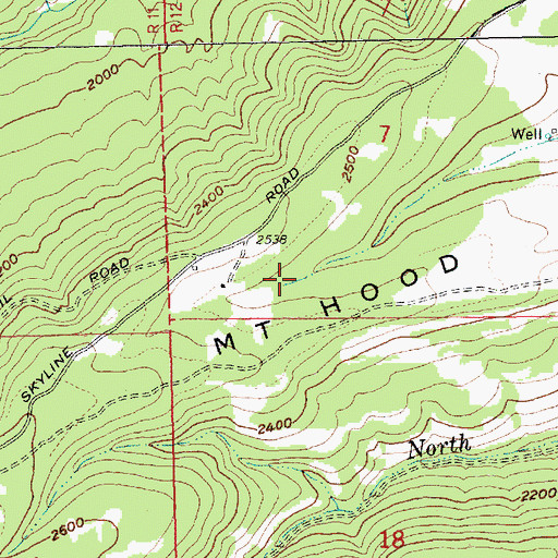 Topographic Map of Liechti Pond Number One, OR
