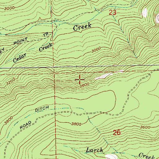 Topographic Map of Springer Ridge, OR