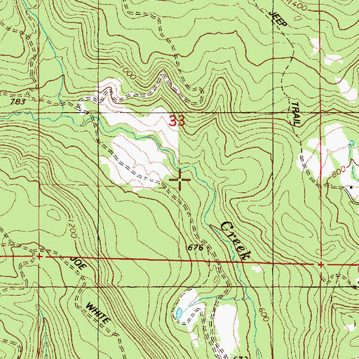 Topographic Map of Springer Creek, OR