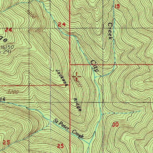 Topographic Map of Colorado Mine, OR