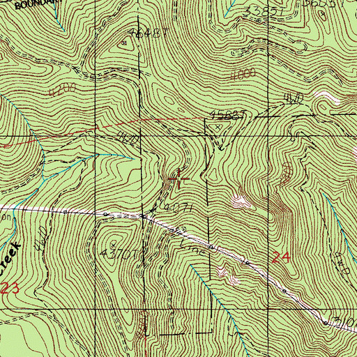 Topographic Map of Steampot Saddle, OR