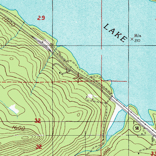 Topographic Map of Disgust Creek, OR