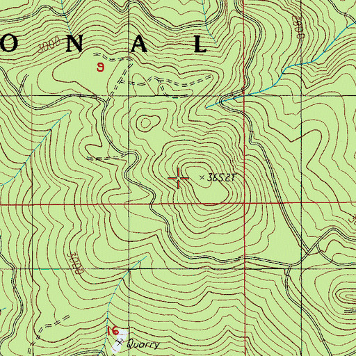 Topographic Map of Timber Butte, OR