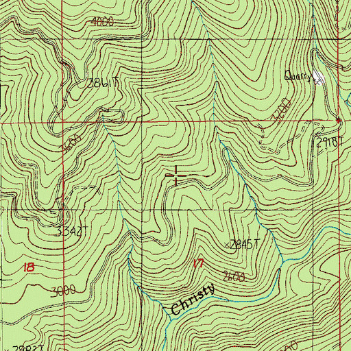 Topographic Map of Salt Springs, OR