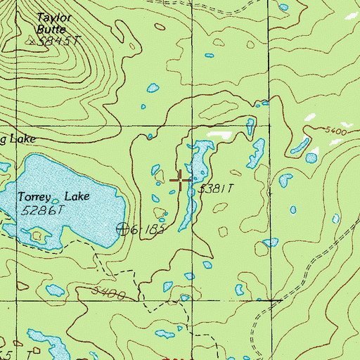 Topographic Map of North Torrey Lake, OR