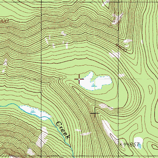 Topographic Map of Moolack Flat, OR