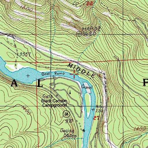Topographic Map of Cloverpatch Creek, OR