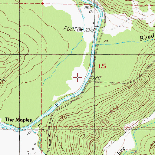 Topographic Map of Stewart Creek, OR