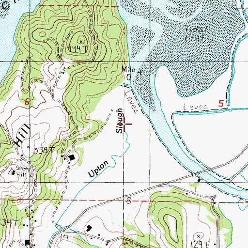 Topographic Map of Upton Slough, OR
