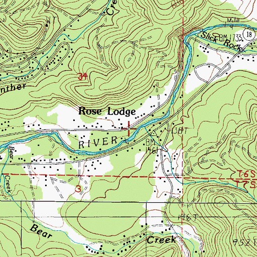 Topographic Map of McMillin Creek, OR