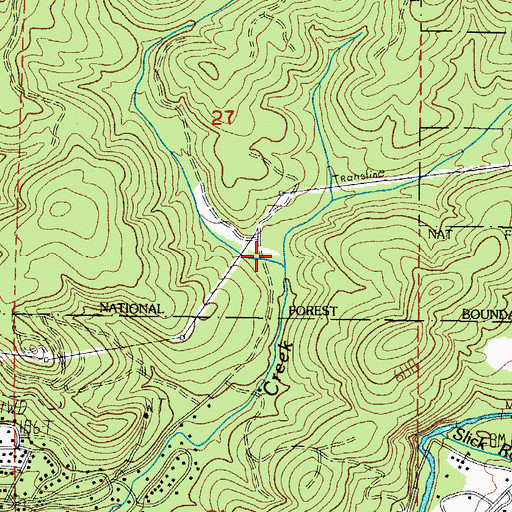 Topographic Map of North Fork Panther Creek, OR
