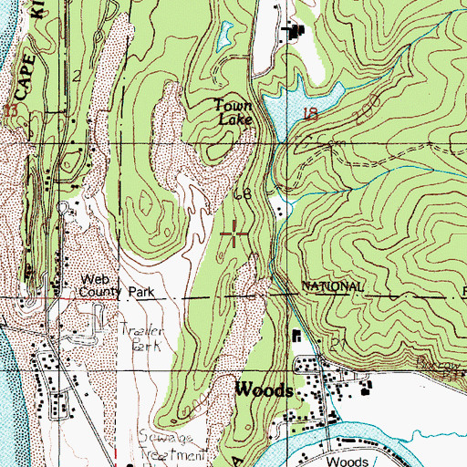 Topographic Map of Sand Creek, OR