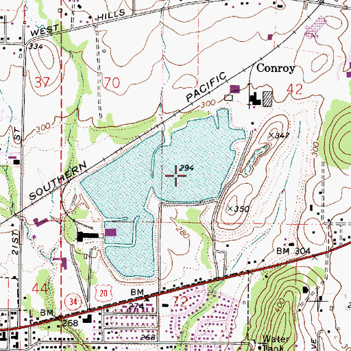 Topographic Map of Clemens Log Pond, OR