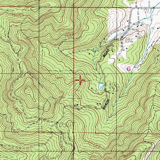 Topographic Map of Duck Bay, OR