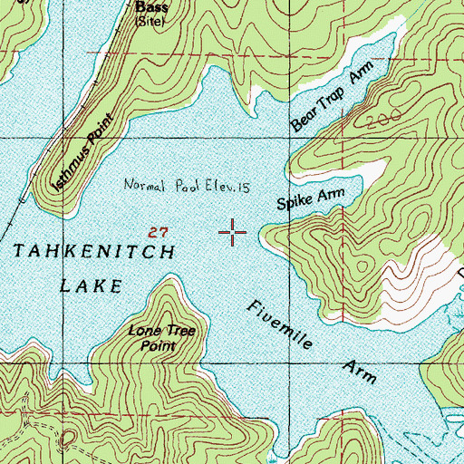 Topographic Map of Halfway Point, OR