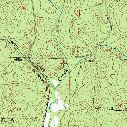 Topographic Map of Telephone Creek, OR