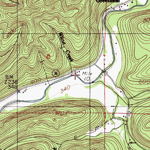 Topographic Map of Wilcut Creek, OR