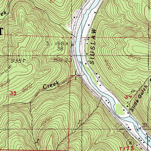 Topographic Map of Farnham Landing, OR
