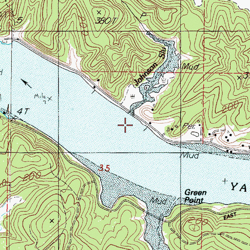 Topographic Map of Hinton Slough, OR
