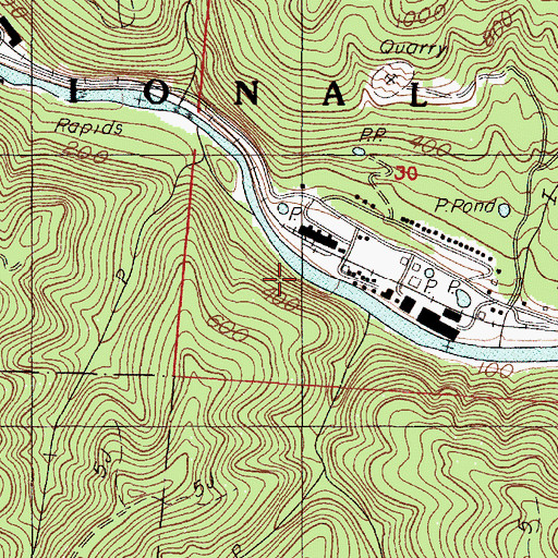 Topographic Map of Count Creek, OR
