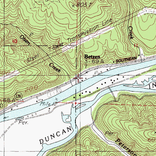 Topographic Map of Horseshoe Creek, OR