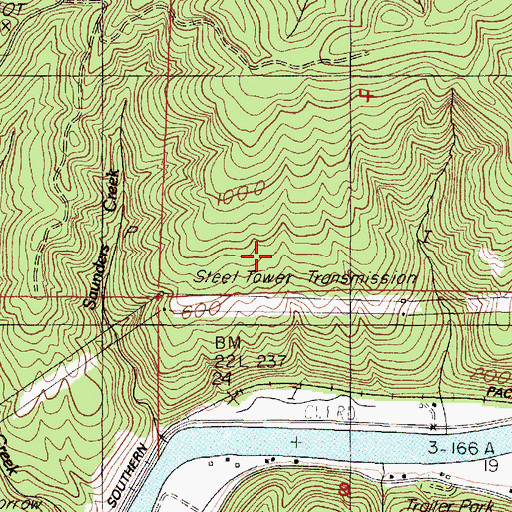 Topographic Map of Misery Ridge, OR