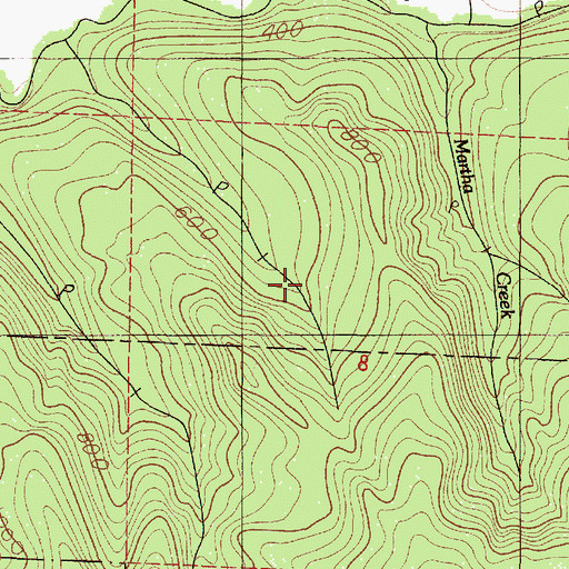 Topographic Map of Yew Wood Camp (historical), OR