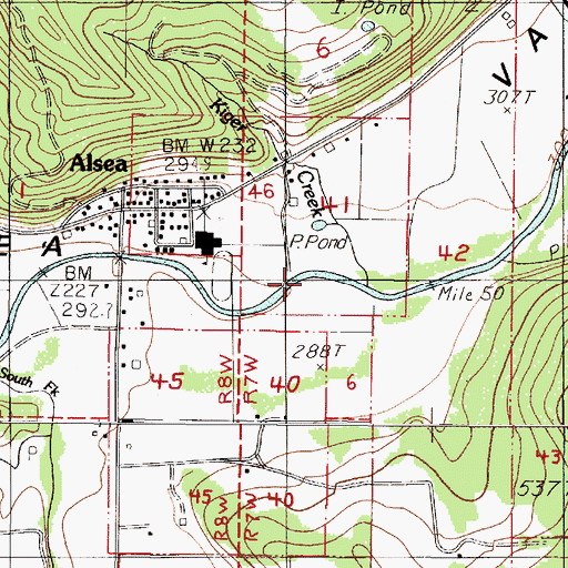 Topographic Map of Kiger Creek, OR