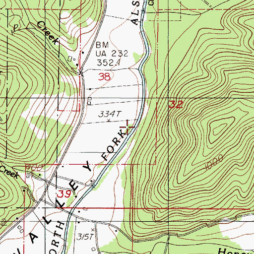 Topographic Map of Hayden Creek, OR