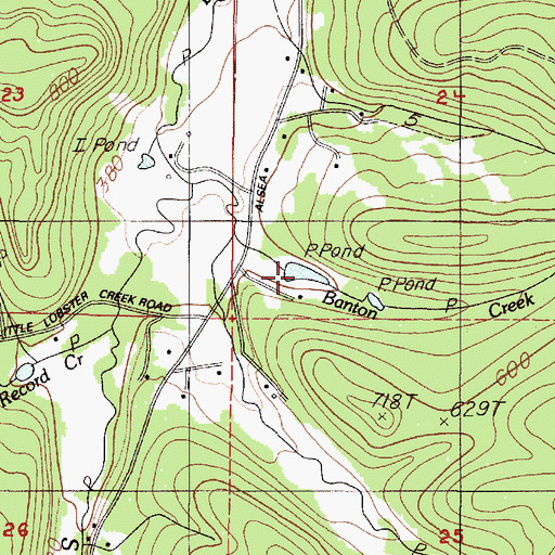 Topographic Map of Gygi and Engle Reservoir, OR