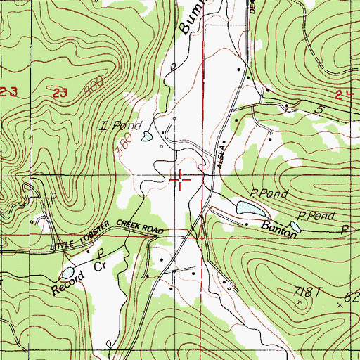 Topographic Map of Banton Creek, OR