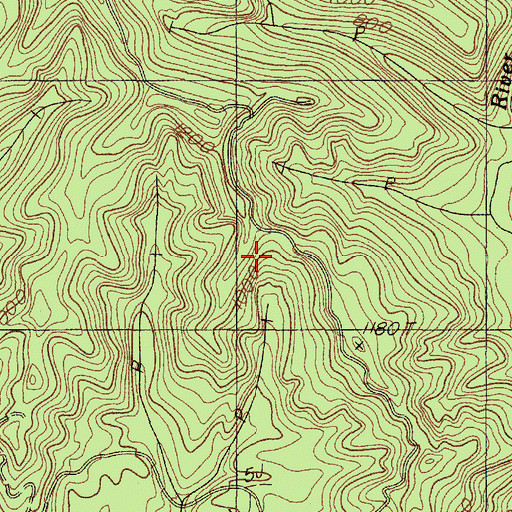 Topographic Map of Smittie Ridge, OR