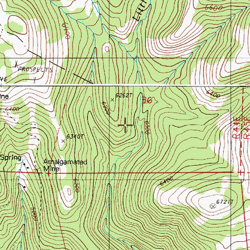 Topographic Map of Spring Creek, OR