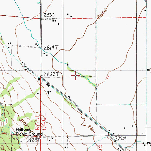 Topographic Map of Mining Channel, OR