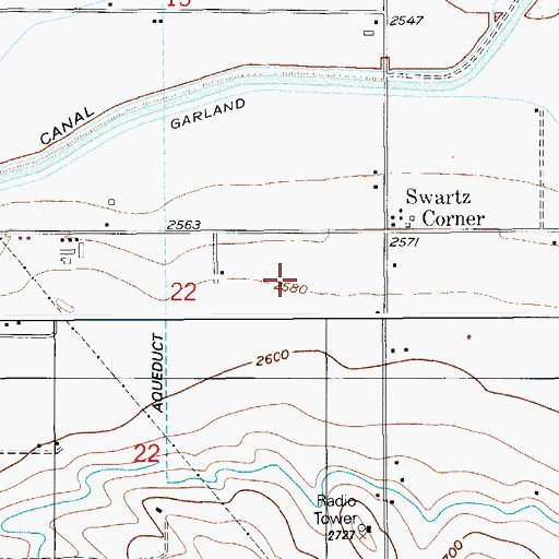 Topographic Map of Alum Bed Rapids, OR