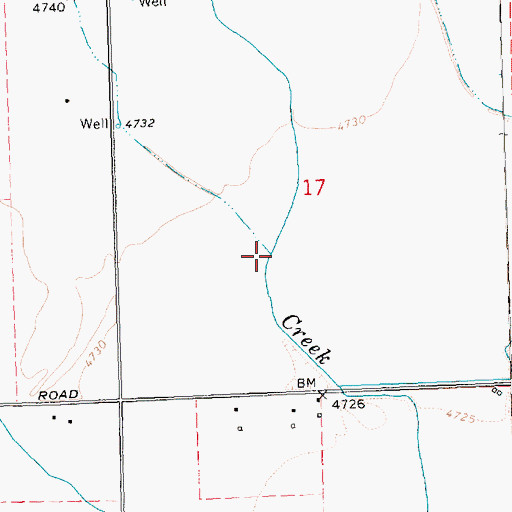Topographic Map of Goose Swale, OR