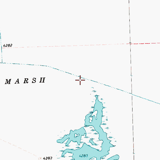 Topographic Map of Lower Marsh Canal, OR