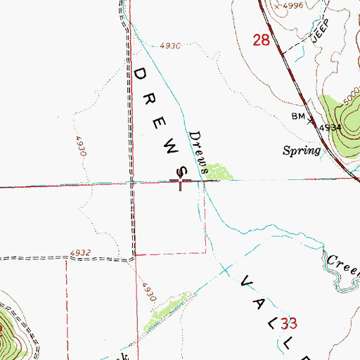 Topographic Map of Stevenson Creek, OR