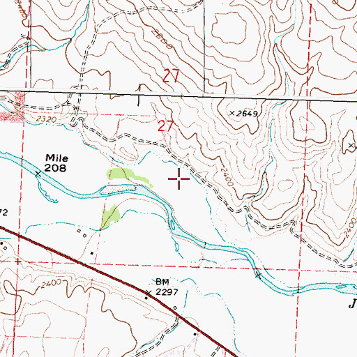 Topographic Map of Murray Ditch, OR