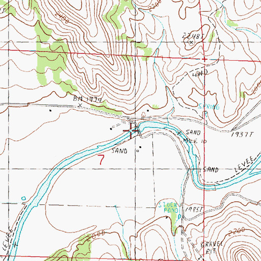 Topographic Map of Neal Dam, OR