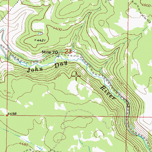 Topographic Map of Newtons (historical), OR