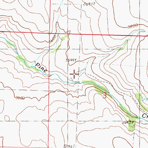 Topographic Map of Caverhill (historical), OR